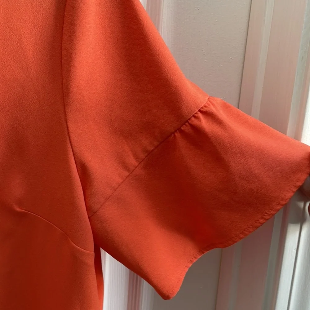 Like new!! Orange Banana Republic dress sz 12 - Picture 3 of 5